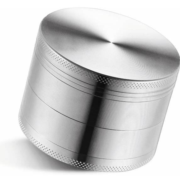 Sleek Silver Metal Spice Grinder. NEW. - Picture 1 of 5